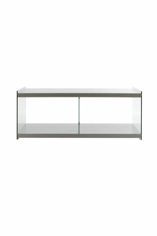Comoda TV din sticla temperata Elementary Gri 120 cm - Img 2