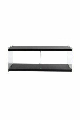 Comoda TV din sticla temperata Elementary neagra 120 cm - Img 2