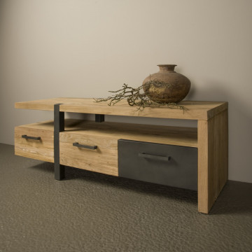 Comoda TV din tec reciclat 145 cm - Img 2