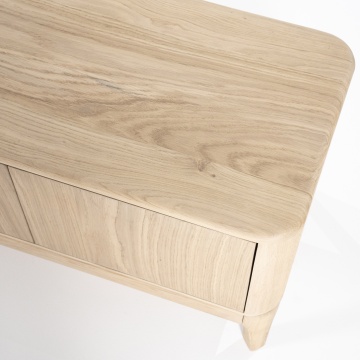 Comoda TV Harvey din lemn de stejar 170x40x50 cm - Img 5