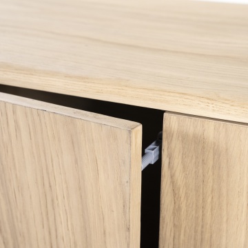 Comoda TV Harvey din lemn de stejar 170x40x50 cm - Img 7