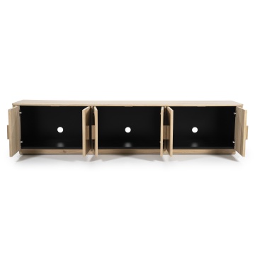 Comoda TV Rosenborg din lemn de stejar 223,8x45,4x50 cm - Img 2