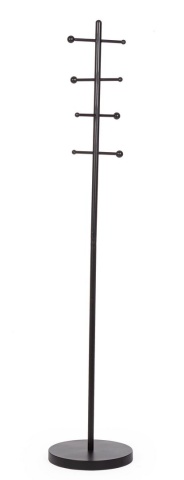 Cuier Camryn din oțel, vopsit epoxidic, negru, diametru 35 cm, înălțime 181.5 cm