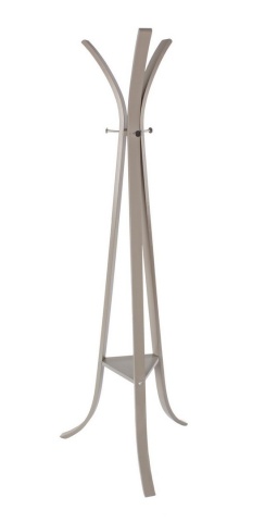 Cuier Triomphe, din lemn stratificat de mesteacăn lăcuit și oțel cromat, taupe, 60x60x180 cm