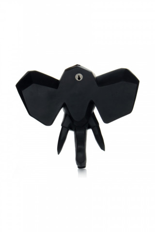 Decoratiune de perete Elephant, negru - Img 2