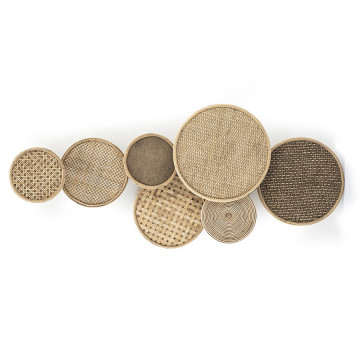 Decoratiune de perete Round & round natural - Img 2