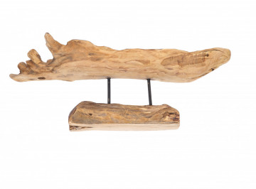 Decoratiune din lemn Fornax, natural - Img 2
