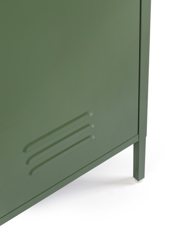 Dulap Cambridge, cu 2 uși, din oțel, vopsit electrostatic, verde salvie, 80x50x185 cm - Img 8