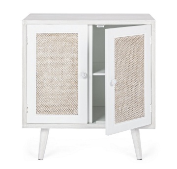 Dulapior Montiel din MDF, cu 2 uși și fronturi din țesătură, 60x34.5x67 cm - Img 4