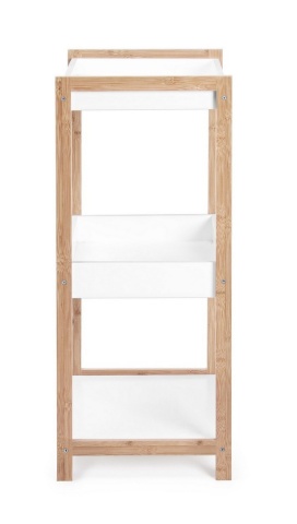 Etajera Brooklyn din MDF alb mat 79,2 cm - Img 4