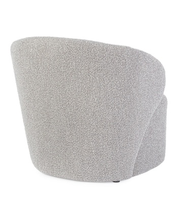 Fotoliu gri din textil bouclé, 79.5 x 75.5 x 72 cm - Img 2