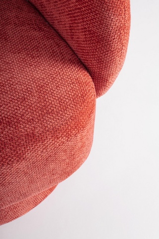 Fotoliu Julienne, pivotant, roșu cireș, 78 x 81 x 77 cm - Img 7