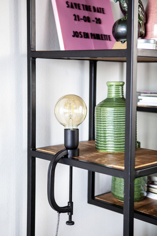 Lampa de birou din aluminiu Klamp neagra - Img 2