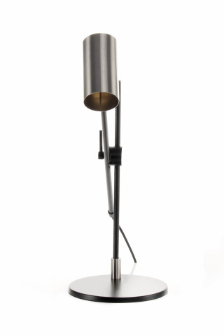 Lampa decorativa din fier Target argintie / neagra, un bec - Img 2