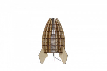 Lampa decorativa din lemn Aviator bej, un bec