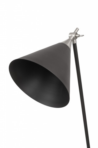 Lampadar din otel/alama/fier Celeste, negru/argintiu, un bec 59x32x144 cm - Img 3