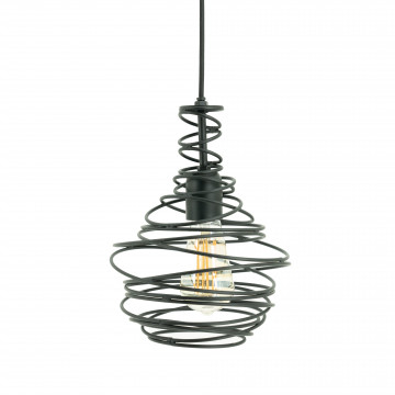 Lustra de fier Colac 19x19x30 cm neagra
