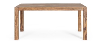 Masă dining Nartan, 6 persoane, stil nordic, din lemn de sheesham, 160x90x76 cm - Img 3