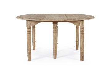 Masă extensibilă Bedford, din lemn masiv de stejar, finisaj ceruit antichizat, 10 locuri, 110-272x110 cm - Img 9