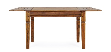 Masă extensibilă Chateaux, 8 persoane, din lemn masiv de acacia indiană, finisaj antichizat, 120-200x90 cm - Img 3