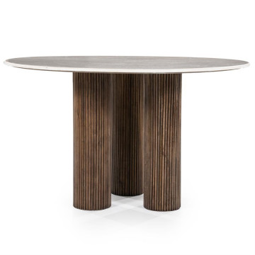Masa rotunda de marmura Xavi 130x130 cm