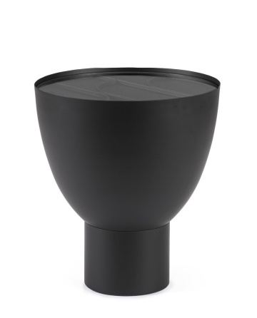 Măsuță de cafea Archie, rotundă, metal și sticlă, Ø40.5 cm