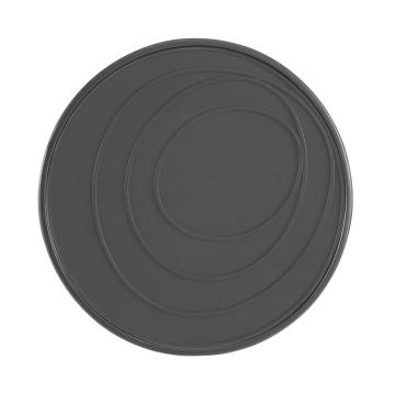 Măsuță de cafea Archie, rotundă, metal și sticlă, Ø50 cm - Img 4