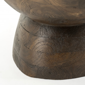 Masuta de cafea Cobble din lemn brun 75x59x35 cm - Img 3