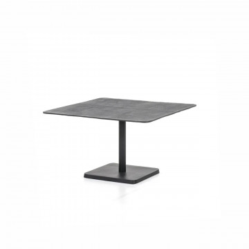 Masuta de cafea din aluminiu negru Haven 60×60 cm - Img 3