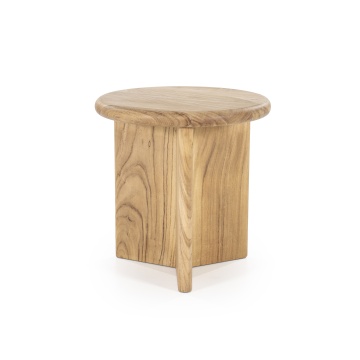 Masuta de cafea din lemn de acacia Leoti nature 45 cm