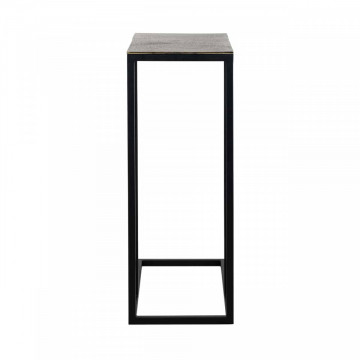 Masuta de cafea dreptunghiulara din metal Calloway 54x29x54 cm aurie - Img 4