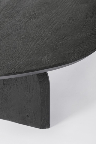 Măsuță de cafea Monterrey, din lemn de mango, negru, 135x76x38 cm - Img 6