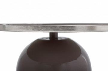 Masuta de cafea rotunda din fier 51x51x40,5 cm gri - Img 3