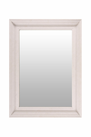 Oglinda dreptunghiulara cu rama din polistiren alba Scott, 79,5cm (L) x 59,5cm (L) x 5,2cm (H) - Img 1