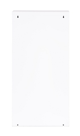 Pantofar metalic Eyvin, 3 uși rabatabile, alb, 50x15x106 cm - Img 3