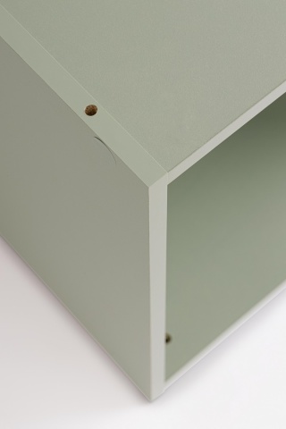 Raft tip cub, finisaj verde salvie, 35x35x35 cm - Img 5