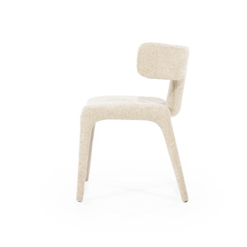 Scaun Dave din Tesatura, metal si lemn taupe - Img 3