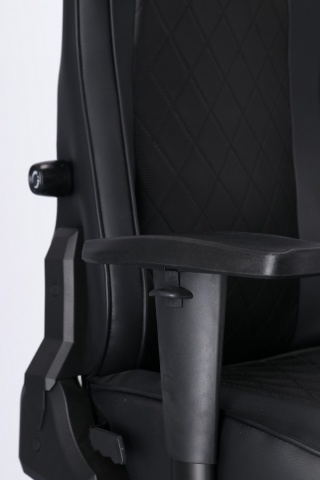 Scaun de birou ergonomic reglabil, din piele ecologică, negru - Img 8