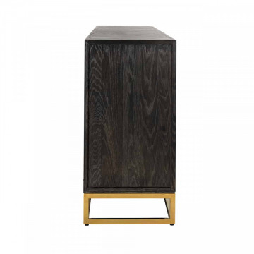 Servanta din lemn de stejar Blackbone 225 cm, 4 usi - Img 2