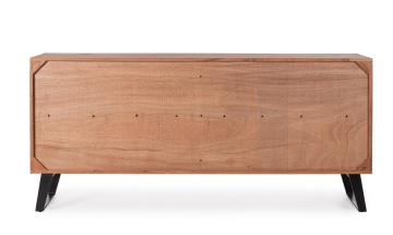 Servanta Isar cu 4 uși, din lemn de acacia, 175x40x80 cm - Img 3