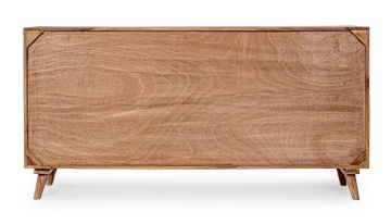 Servanta Kant, cu 4 uși, din lemn de sheesham, finisaj natural, 177x40x90 cm - Img 4