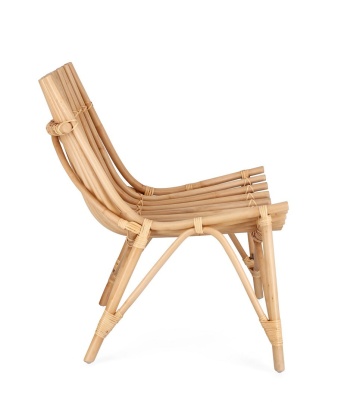 Set 2 Fotolii lounge Menendez, din ratan, natural, 77 x 80 x 84 cm - Img 6