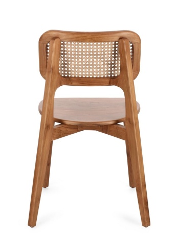 Set de 2 scaune Abby, din lemn de tec și ratan, finisaj natural, 52 x 56 x 83.5 cm - Img 5