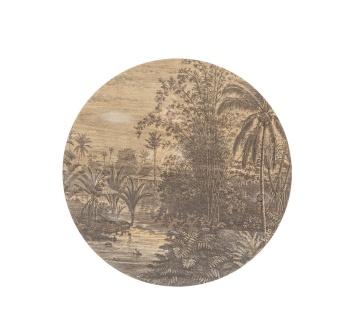 Set de 3 Măsuțe de cafea rotunde Fujiko, din bambus, 40x40 cm - Img 6