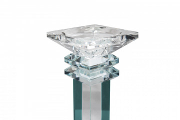 Suport lumanare din sticla de cristal Anthea III, transparent - Img 2
