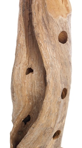 Suport sticle Adanya din rădăcină de tec, cu finisaj natural, 30x20x90 cm - Img 4