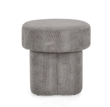 Taburet din material textil, gri, 42x42x43 cm - Img 2