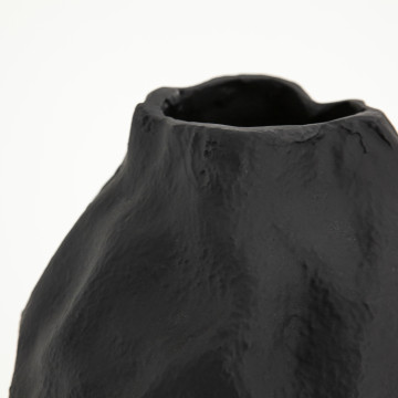 Vaza de aluminiu Dent mare neagra 37 cm - Img 2