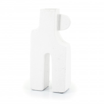 Vaza de ceramica Trib mare alba 54 cm - Img 2