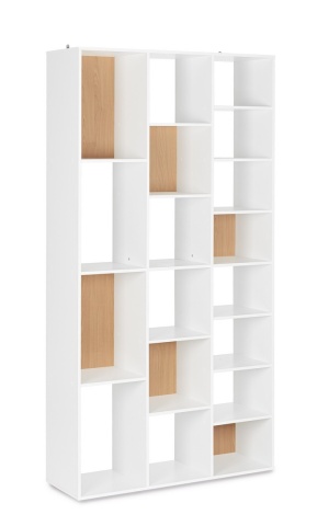 Bibliotecă ARTIC din MDF alb 178 cm